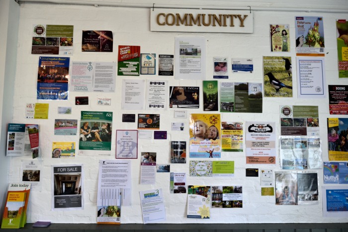 rookery cafe notice board